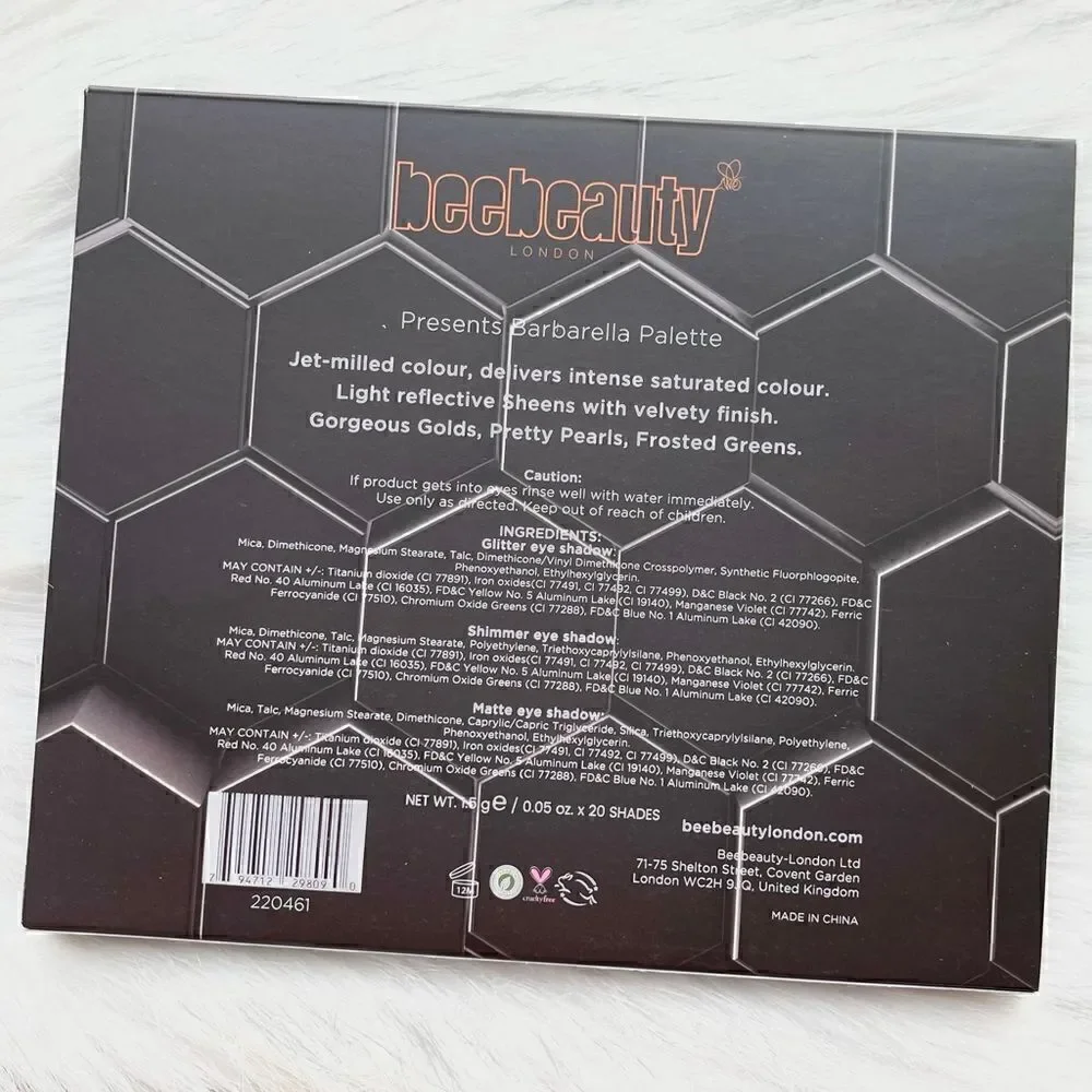 Barbarella Eye Shadow Palette by Bee Beauty London‎